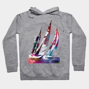 Sailing sport art #sailing Hoodie